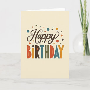 Retro Styled Birthday Card