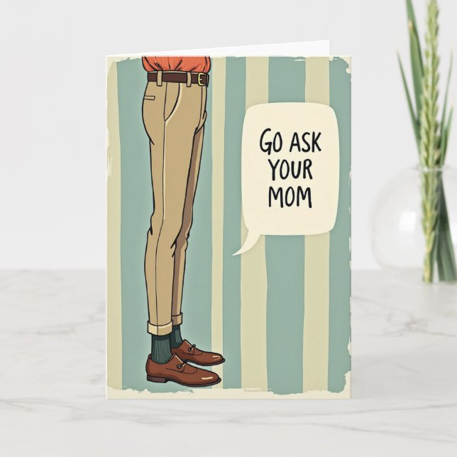 Retro Styled Fathers Day Card (Front)