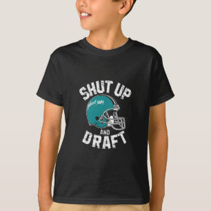 Retro styled turquoise football T-Shirt