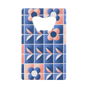 Retro stylised flowers: mosaic pattern.