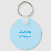 Retro Stylish Elegant Plain Sky Blue White