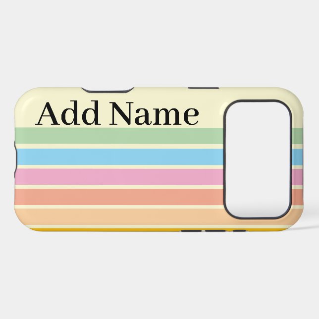 Retro Stylish Modern Personalized Name Classic  (Back Horizontal)
