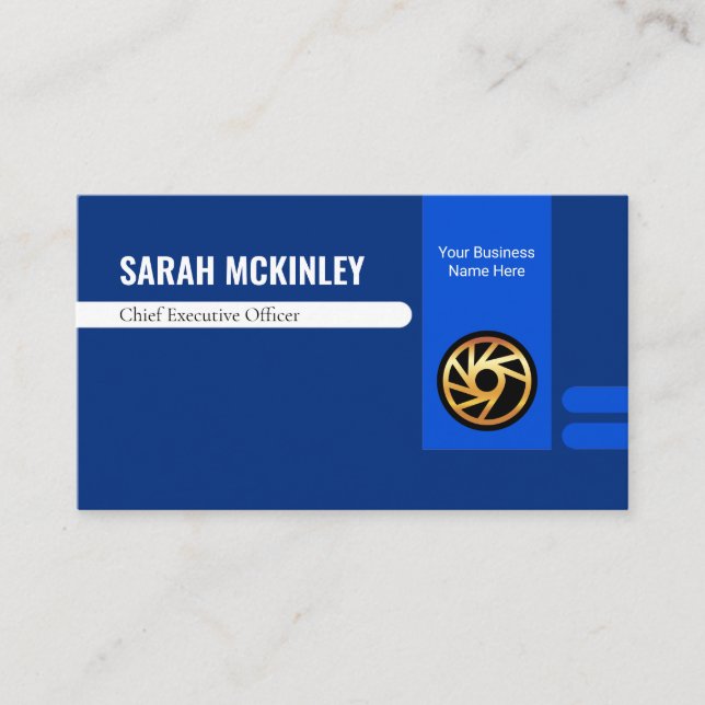 Retro Stylish Office Departmental Store Owner Business Card (Front)