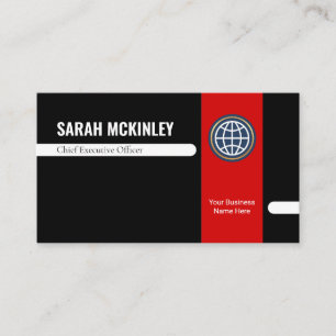 Retro Stylish Office Departmental Store Owner Business Card