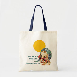 RETRO SUMMER BEACH BAGS TOTE BAG RED SUNGLASSES