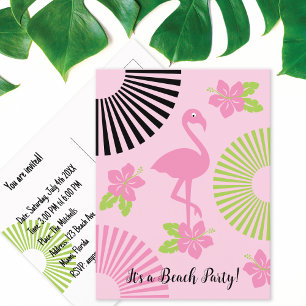 Retro Summer Beach Party Postcard