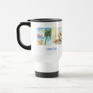 Retro Summer Beach Vibes Sublimation Mug – Vintage
