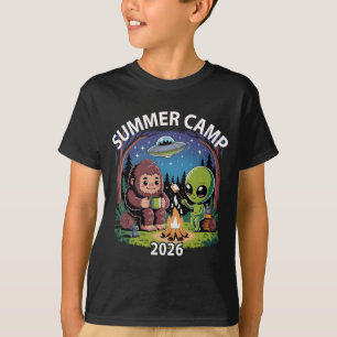 Retro summer camp 2026 kids alien vibes director T-Shirt