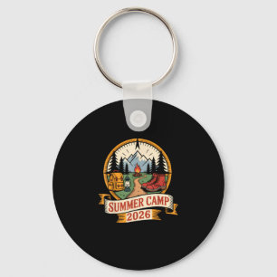 Retro summer camp 2026 leader crew host smore key ring