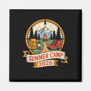 Retro summer camp 2026 leader crew host smore magnet