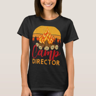 Retro Summer Camp Director Outdoor Vacation Counse T-Shirt