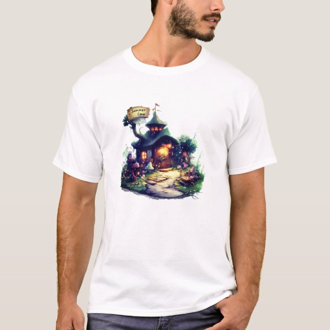 Retro Summer Camp Graphic T-Shirt (Front)