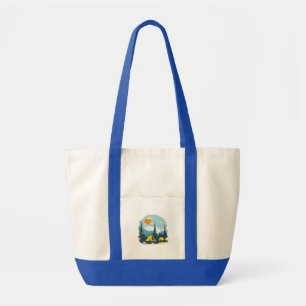Retro Summer Camp Graphic T-Shirt! Tote Bag