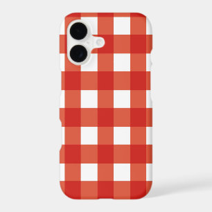 Retro Summer Classic Simple Red Checks Plaid Art
