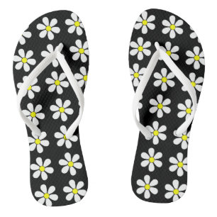 Retro Summer Daisy Flip Flops Sandals