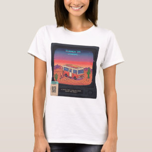Retro Summer Error 404 T-Shirt Glitch Art