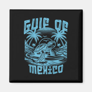 Retro Summer Gulf Of Mexico Forever Turtle Beach G Magnet