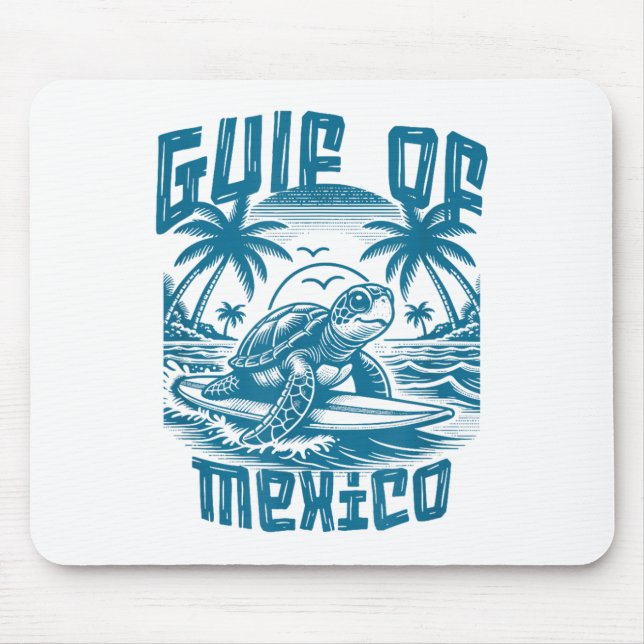 Retro Summer Gulf Of Mexico Forever Turtle Beach G Mouse Mat (Front)