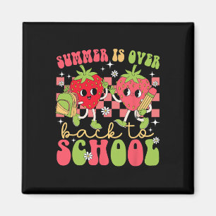Retro Summer Is Over Back To School Cute Teachers Magnet