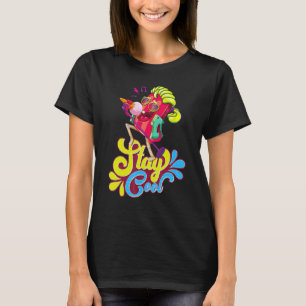 Retro Summer Popsicle Stay Cool Ice Cream Quotes T-Shirt