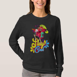 Retro Summer Popsicle Stay Cool Ice Cream Quotes T-Shirt
