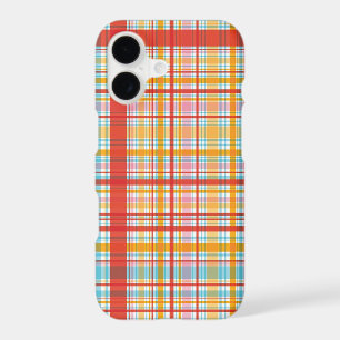 Retro Summer Red Plaid Checks Pattern Phone Case