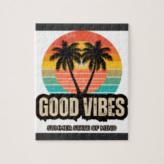 Retro Summer Vibes Jigsaw Puzzle