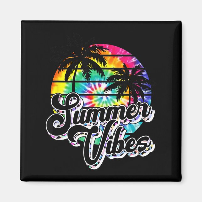 Retro Summer Vibes Leopard Sunglasses Summer Lover Magnet (Front)