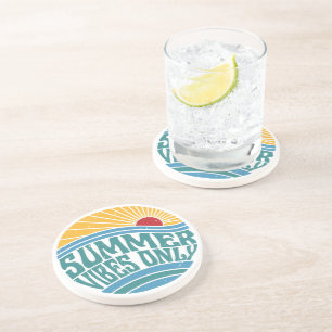 Retro Summer Vibes Only Coaster