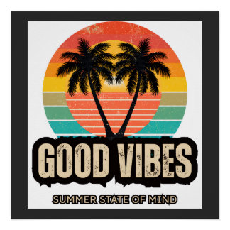 Retro Summer Vibes Poster
