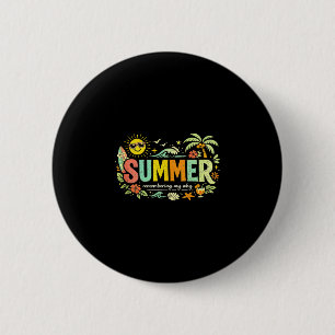Retro summer vibes remembering why vintage beach 6 cm round badge