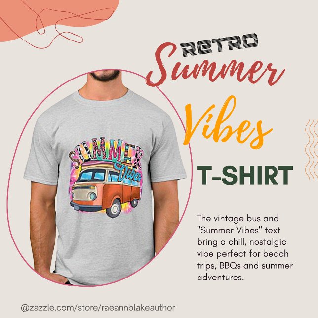 Retro Summer Vibes T-Shirt (Creator Uploaded)