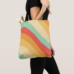 Retro Summer Wave #3 #minimal #decor #art  Tote Bag