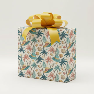 Retro Summer  Wrapping Paper