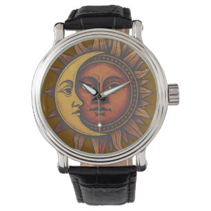 Retro Sun and Moon Watch