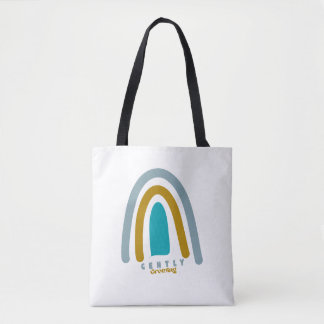 Retro Sun Mental Health Quote  Tote Bag
