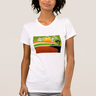 retro sun rainbow view T-Shirt