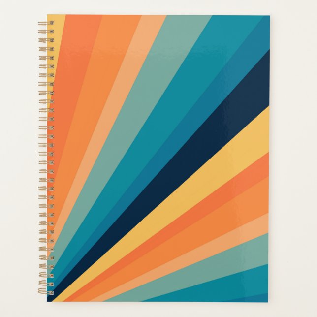 Retro sun rays planner (Front)
