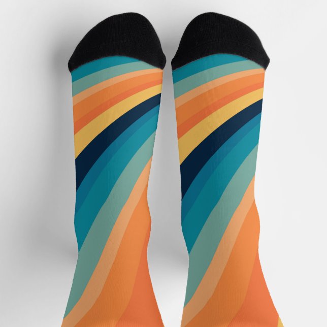 Retro sun rays socks (Top)