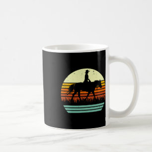 Retro Sun Style Western Ranch Trail Horse Coffee Mug