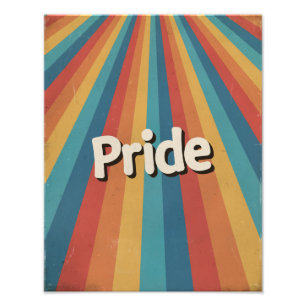 Retro Sunburst LGBTQ+ Pride Photo Print