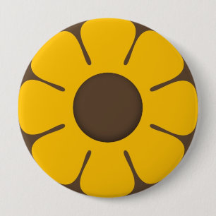 RETRO Sunflower Backpack Pins buttons