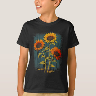 Retro Sunflower Boho Hippie Fall Aesthetic #1 Grap T-Shirt