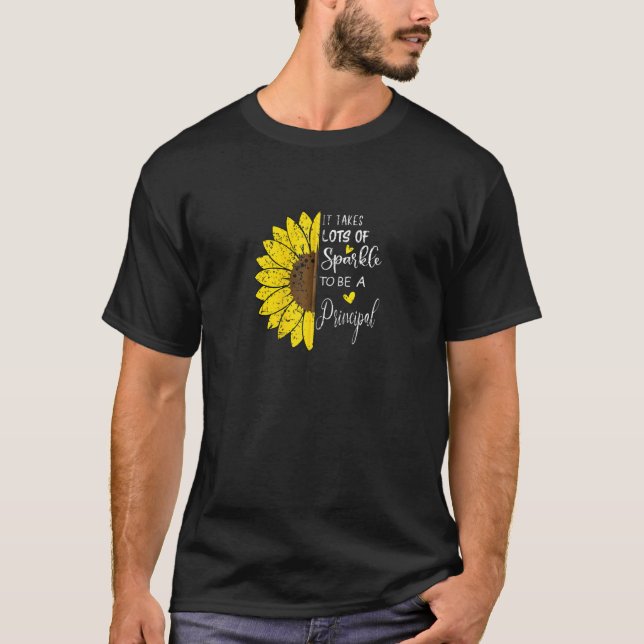 Retro Sunflower It Takes Lots Of Sparkle To Be A P T-Shirt (Front)