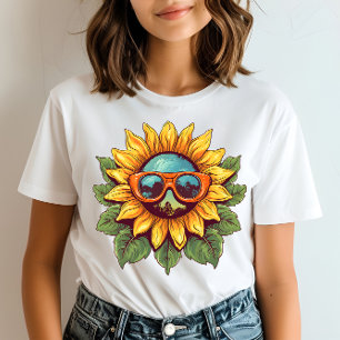 Retro sunflower shades T-Shirt