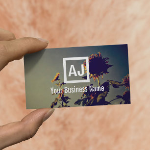 Retro Sunflowers in the Morning Photography Business Card