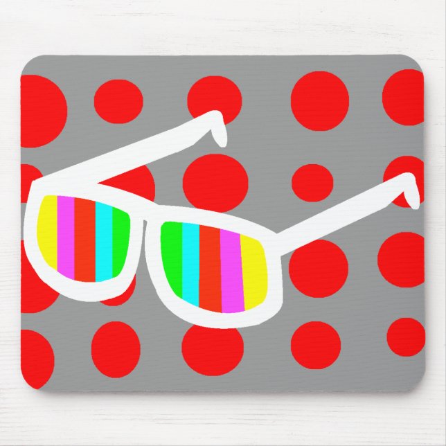 Retro Sunglasses Mousepad (Front)