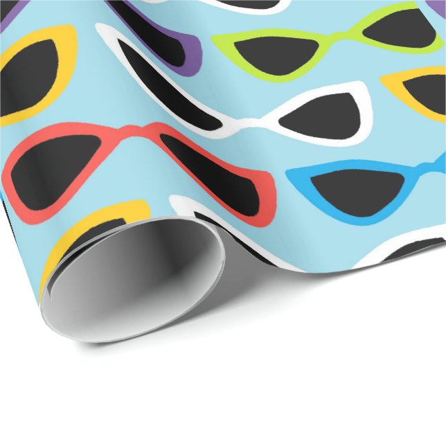 Retro sunglasses wrapping paper (Roll Corner)