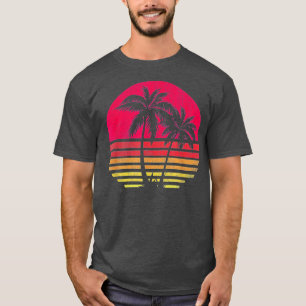 Retro Sunrise Palm Trees - - Mens & Womens Sizes T-Shirt
