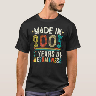Retro Sunset 17 Years Old Boys Girls Vintage 17th T-Shirt